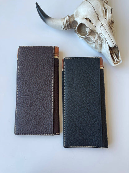 Bifold Wallet Genuine Tooled Leather Bi-Fold Wallet