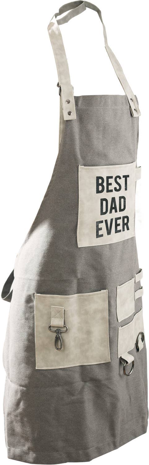 Best Dad - Canvas Grilling Apron