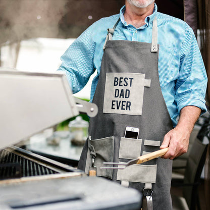 Best Dad - Canvas Grilling Apron