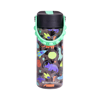 18oz Splash Pop Bottle - Space Dinosaur